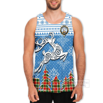 Gibson (Gibbs or Gibsone) Clan Christmas Men's Tank Top Celtic Reindeer Style