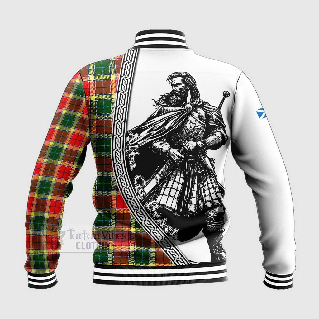 Tartan Vibes Clothing Gibson (Gibbs or Gibsone) Tartan Clan Crest Baseball Jacket with Highlander Warrior Celtic Style