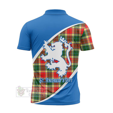 Gibson (Gibbs or Gibsone) Family Crest Tartan Zipper Polo Shirt Celebrate Saint Andrew's Day in Style