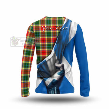 Gibson (Gibbs or Gibsone) Tartan Long Sleeve T-Shirt with Family Crest Scotland Patriotic Style