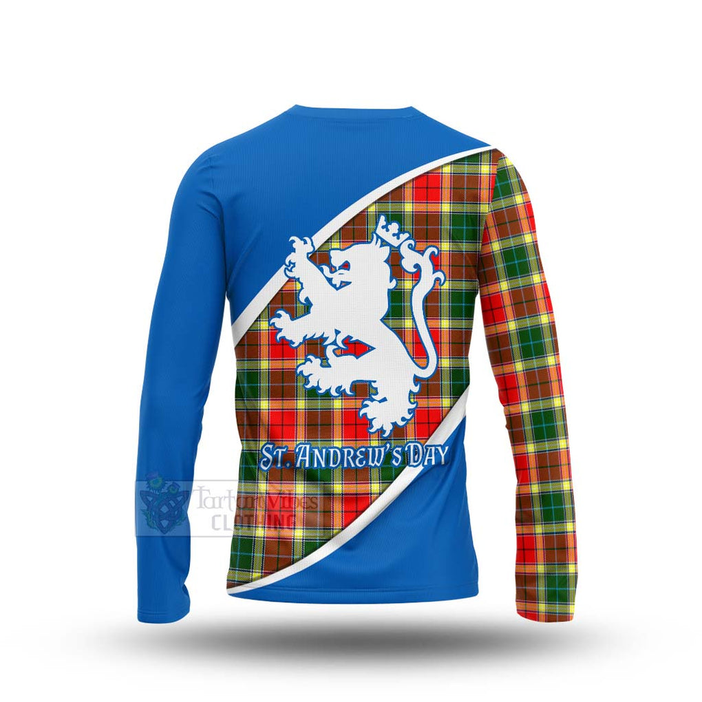 Tartan Vibes Clothing Gibson (Gibbs or Gibsone) Family Crest Tartan Long Sleeve T-Shirt Celebrate Saint Andrew's Day in Style