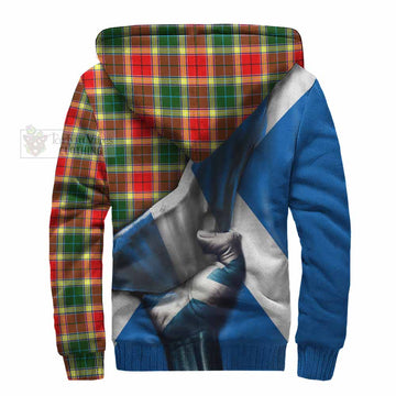 Gibson (Gibbs or Gibsone) Tartan Sherpa Hoodie with Family Crest Scotland Patriotic Style