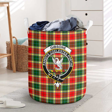 Gibsone Tartan Laundry Basket with Family Crest