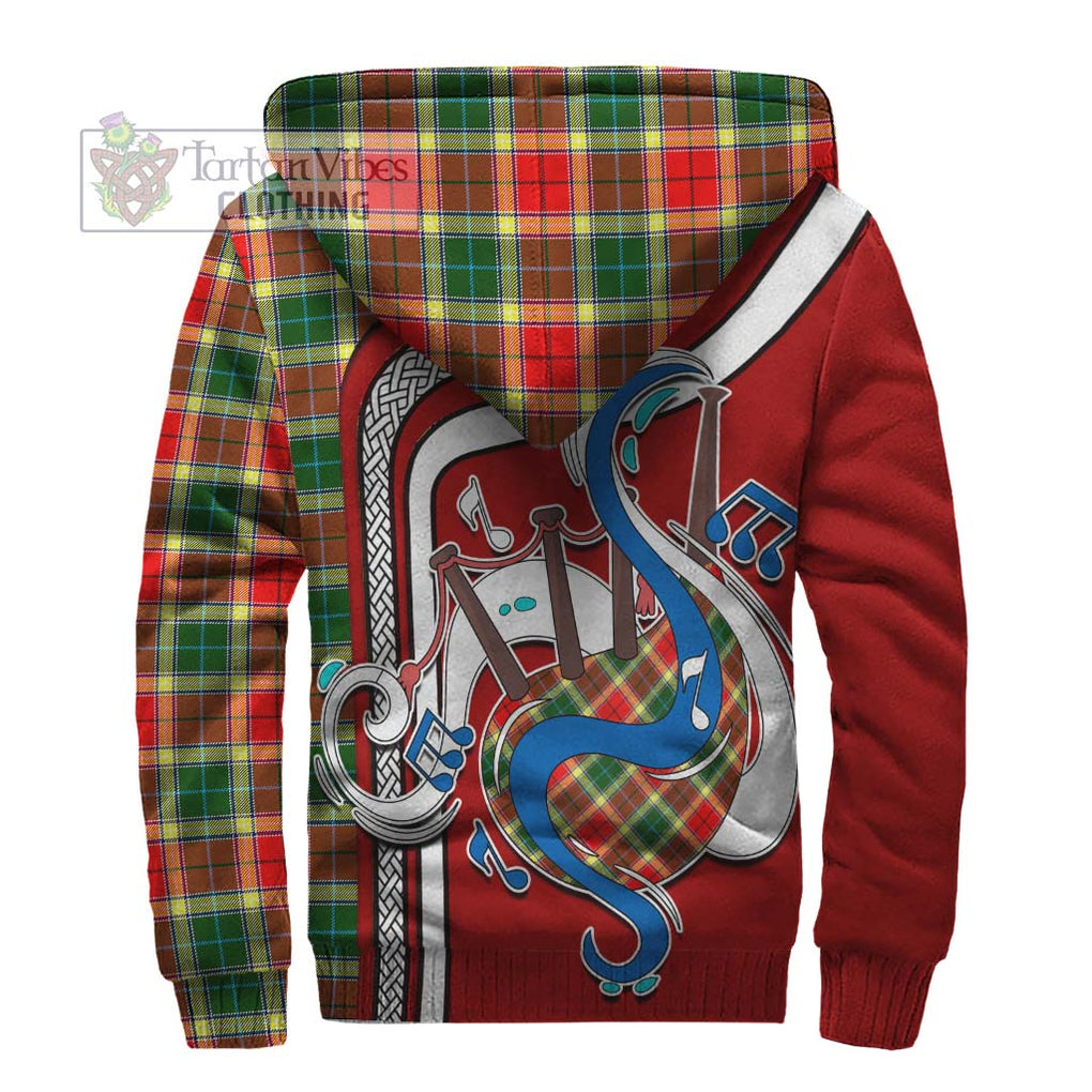 Gibsone Tartan Sherpa Hoodie with Epic Bagpipe Style - Tartanvibesclothing Shop