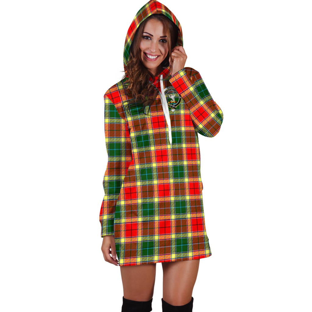 Gibson (Gibbs or Gibsone) Tartan Hoodie Dress with Family Crest - Tartan Vibes Clothing