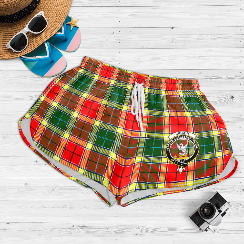 gibsone-gibson-gibbs-tartan-womens-shorts-with-family-crest