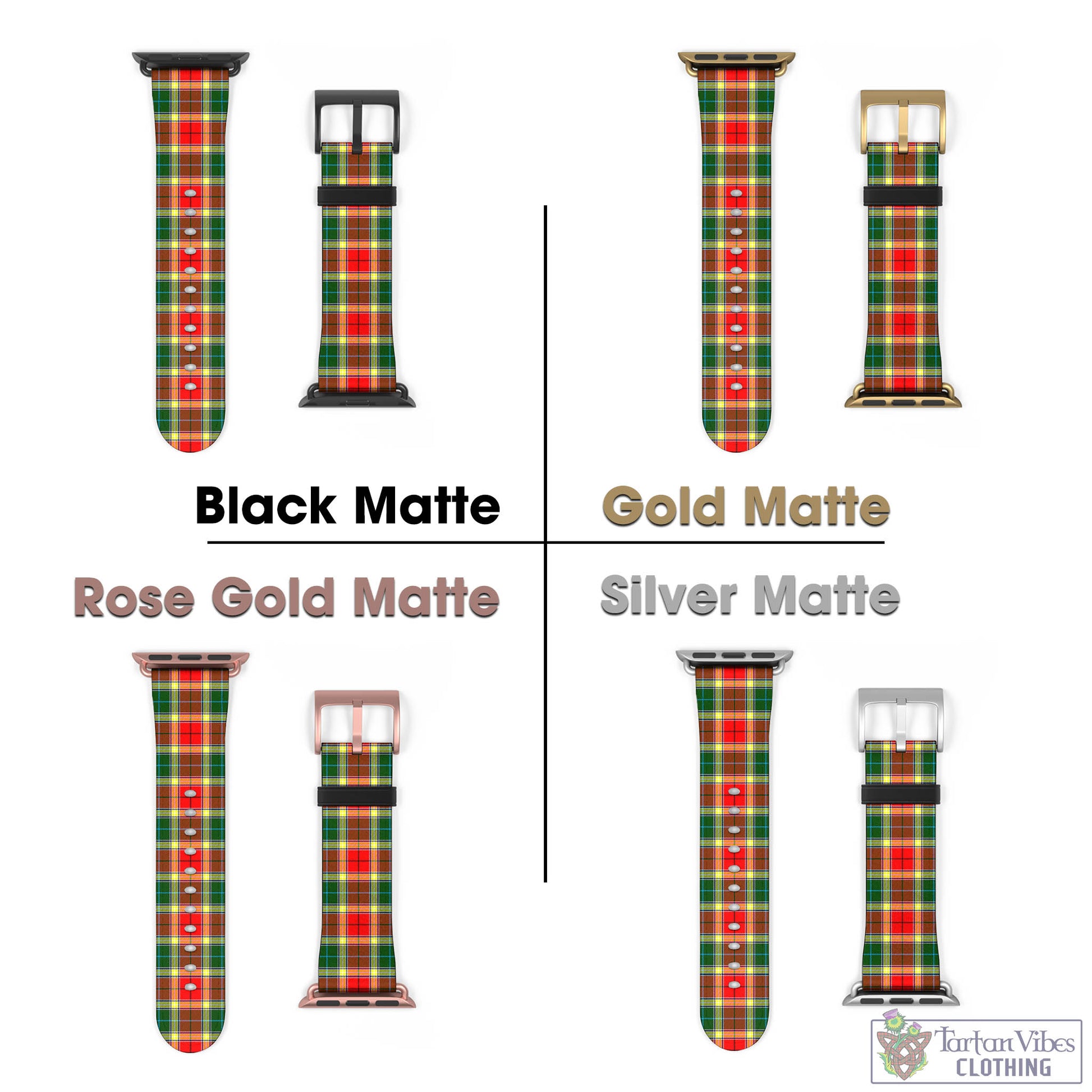 Tartan Vibes Clothing Gibsone (Gibson-Gibbs) Tartan Watch Band