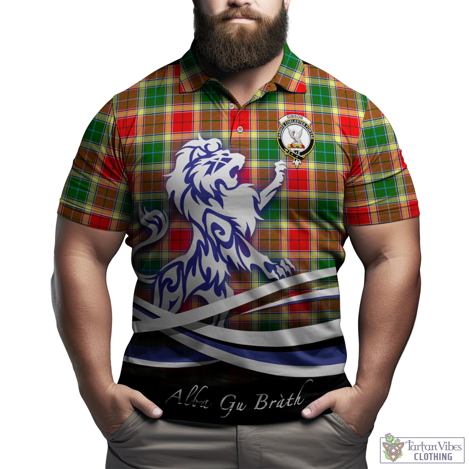 gibsone-gibson-gibbs-tartan-polo-shirt-with-alba-gu-brath-regal-lion-emblem