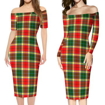 Gibsone (Gibson-Gibbs) Tartan Off Shoulder Lady Dress