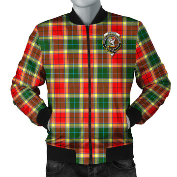 Gibson (Gibbs or Gibsone) Tartan Bomber Jacket with Family Crest