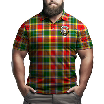 Gibson (Gibbs or Gibsone) Tartan Men's Polo Shirt with Family Crest