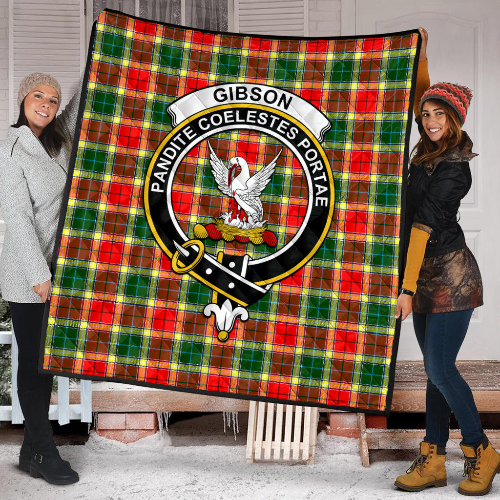 gibsone-gibson-gibbs-tartan-quilt-with-family-crest