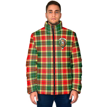 Gibson (Gibbs or Gibsone) Tartan Padded Jacket with Family Crest