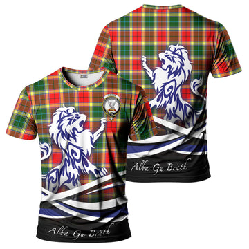 Gibson (Gibbs or Gibsone) Tartan T-Shirt with Alba Gu Brath Regal Lion Emblem