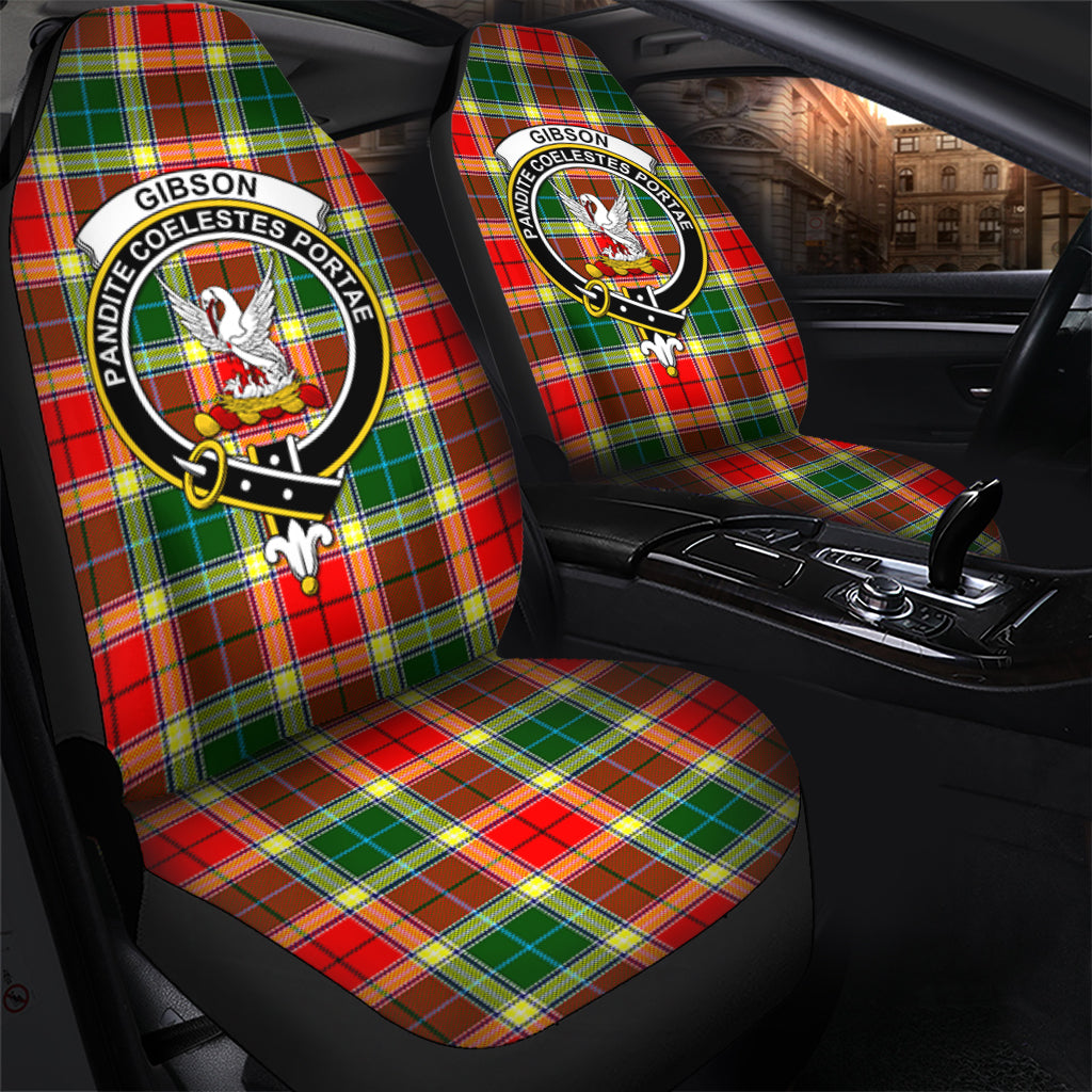 Gibsone (Gibson-Gibbs) Tartan Car Seat Cover with Family Crest - Tartanvibesclothing