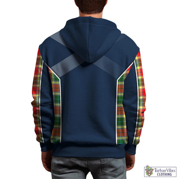 Gibson (Gibbs or Gibsone) Tartan Hoodie with Family Crest and Scottish Thistle Vibes Sport Style