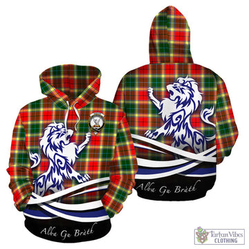 Gibson (Gibbs or Gibsone) Tartan Hoodie with Alba Gu Brath Regal Lion Emblem