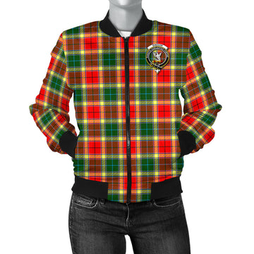 Gibson (Gibbs or Gibsone) Tartan Bomber Jacket with Family Crest