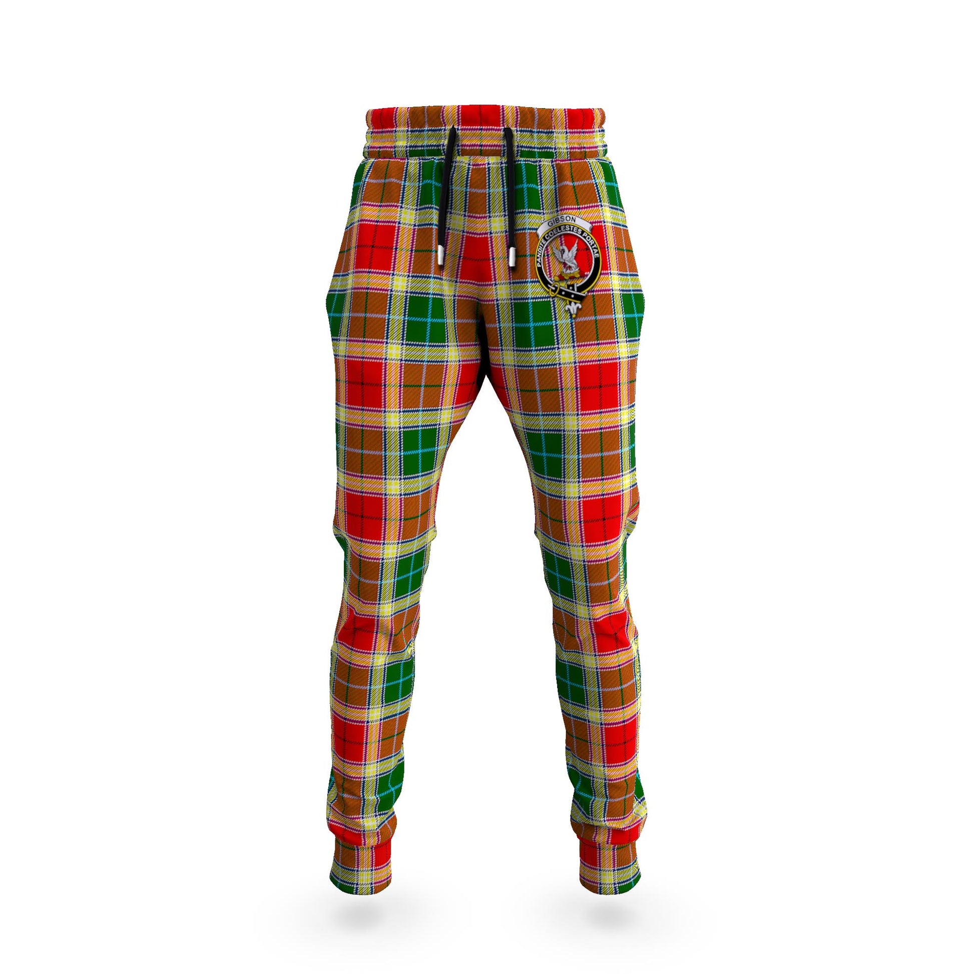 Gibson (Gibbs or Gibsone) Tartan Joggers Pants with Family Crest 5XL - Tartan Vibes Clothing