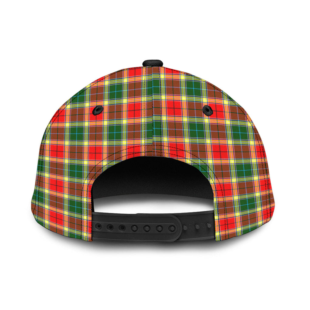 Gibson (Gibbs or Gibsone) Tartan Classic Cap with Family Crest - Tartan Vibes Clothing