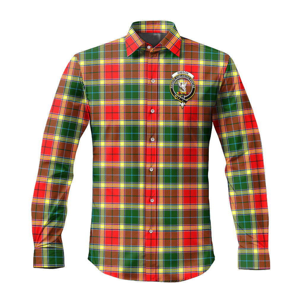 gibsone-gibson-gibbs-tartan-long-sleeve-button-up-shirt-with-family-crest