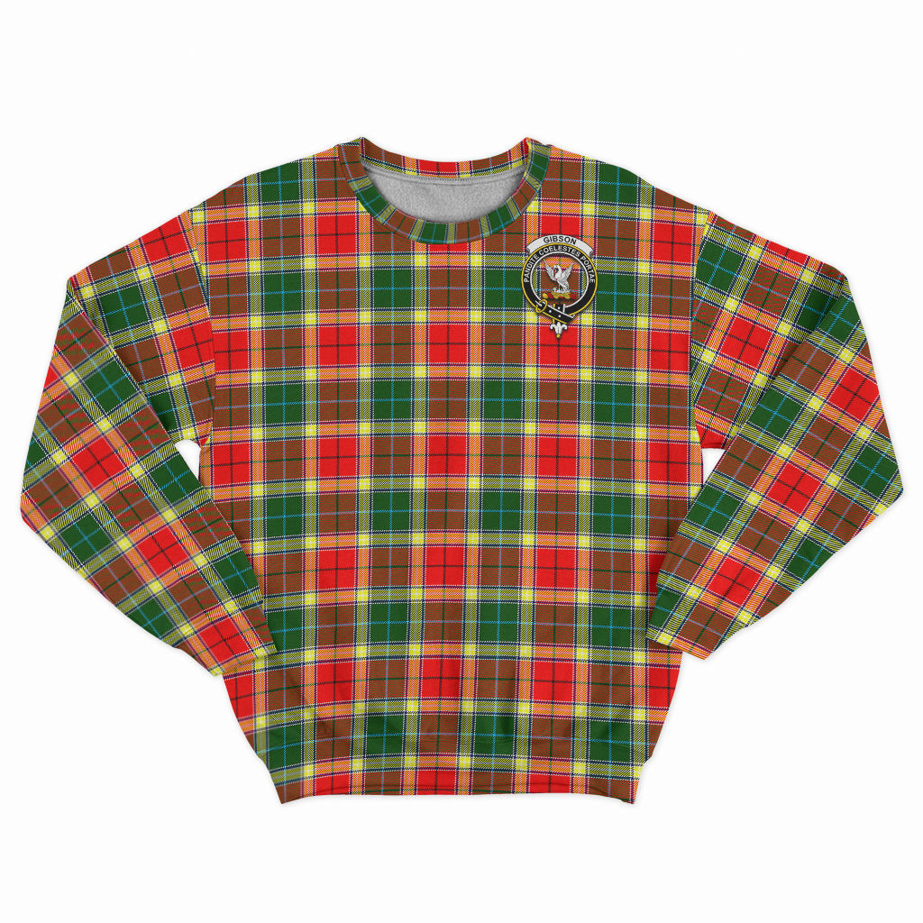 Gibson (Gibbs or Gibsone) Tartan Sweatshirt with Family Crest - Tartan Vibes Clothing