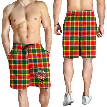 Gibson (Gibbs or Gibsone) Tartan Mens Shorts with Family Crest