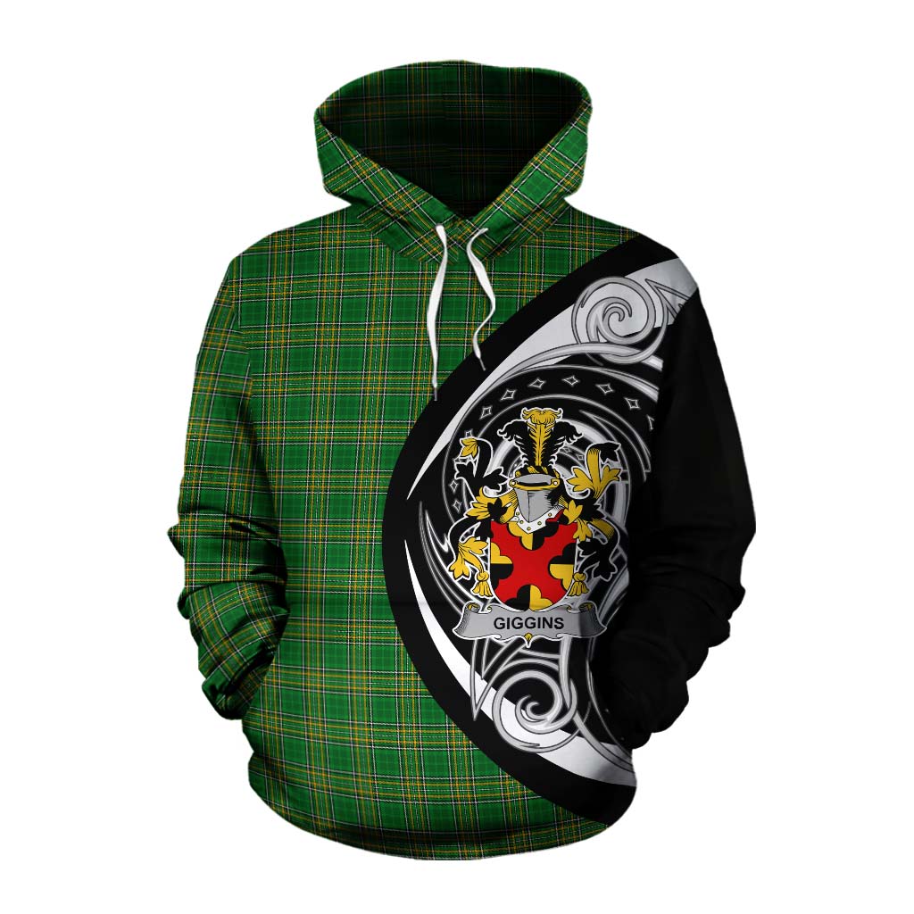 Giggins Irish Clan Cotton Hoodie Celtic Circle Style Pullover Hoodie XS - Tartan Vibes Clothing