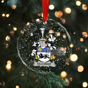 Gilchrist Irish Clan Christmas Glass Ornament with Coat of Arms