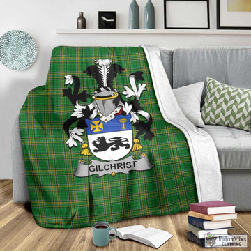 Gilchrist Irish Clan Tartan Blanket with Coat of Arms - Tartan Vibes Clothing