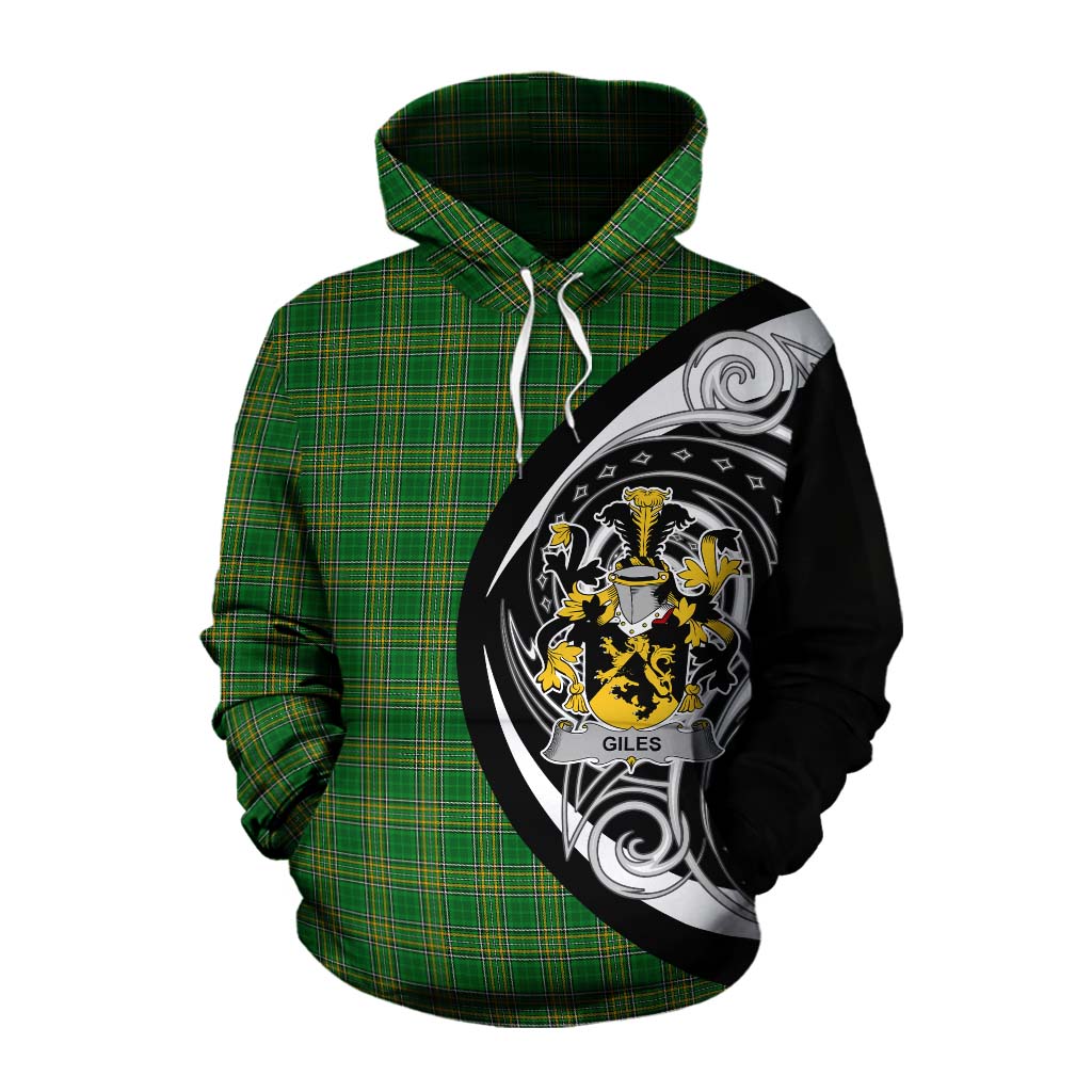 Giles Irish Clan Cotton Hoodie Celtic Circle Style Pullover Hoodie XS - Tartan Vibes Clothing