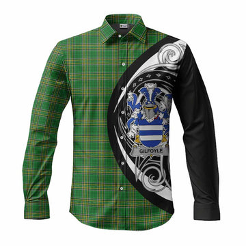 Gilfoyle Irish Clan Long Sleeve Button Shirt Celtic Circle Style Men's Shirt S - Tartan Vibes Clothing