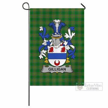 Gilligan Irish Clan Tartan Flag with Coat of Arms