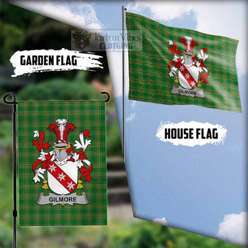 Gilmore Irish Clan Tartan Flag with Coat of Arms