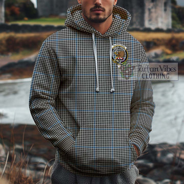 Gladstanes Tartan Cotton Hoodie with Family Crest