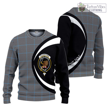 Gladstone Tartan Ugly Sweater with Family Crest Circle Style