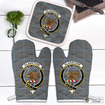 Gladstone Tartan Combo Oven Mitt & Pot-Holder with Family Crest