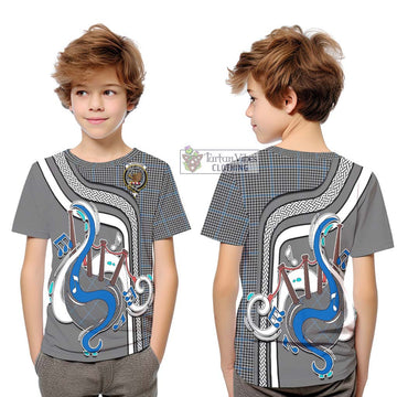 Gladstone Tartan Kid T-Shirt with Epic Bagpipe Style