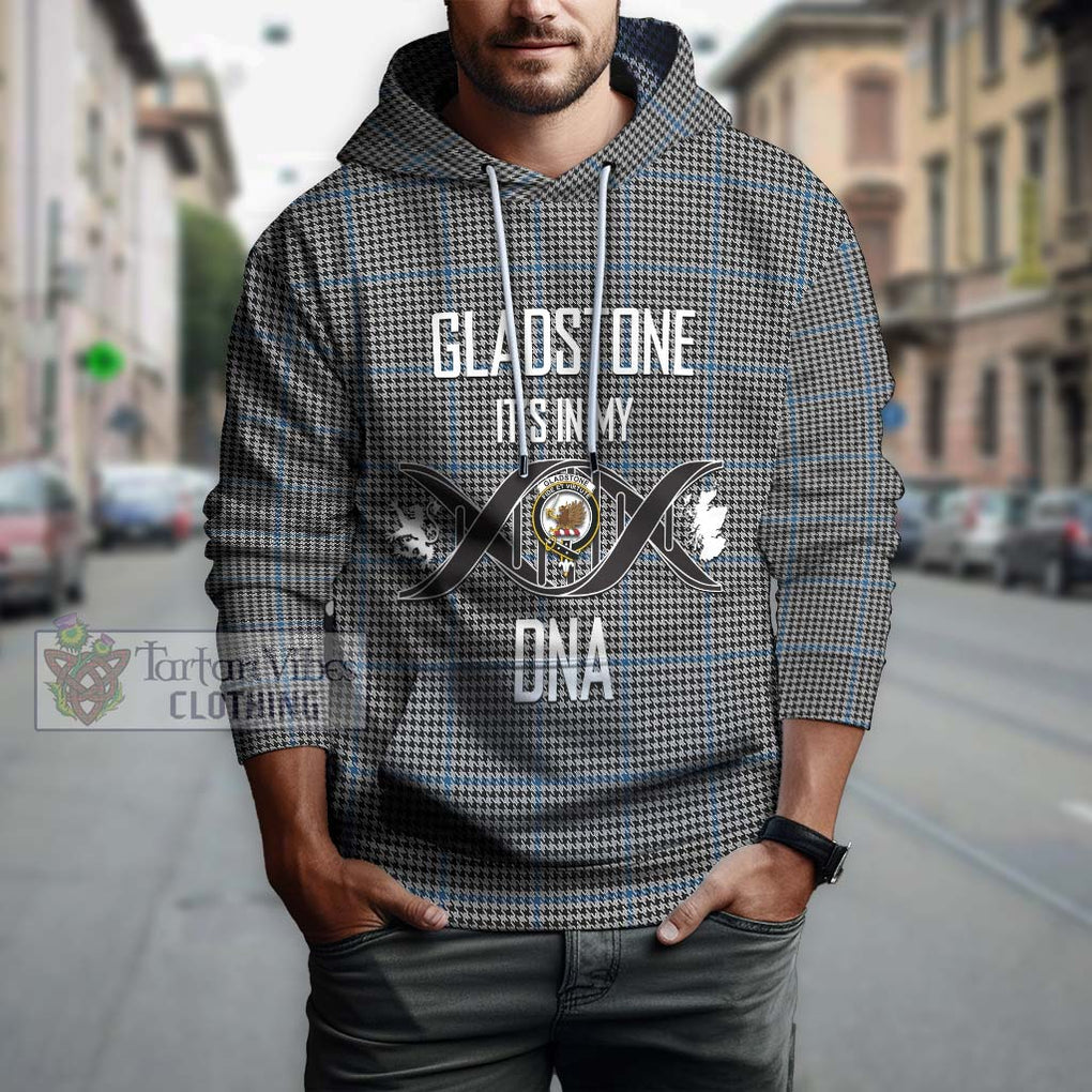 Gladstone Tartan Hoodie with Family Crest DNA In Me Style Pullover Hoodie - Tartanvibesclothing Shop