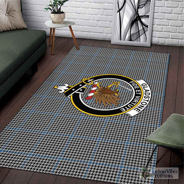 Gladstone Tartan Area Rug with Family Crest