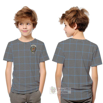 Gladstone Tartan Kid T-Shirt with Family Crest