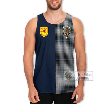 Gladstone Tartan Men's Tank Top with Scottish Lion Royal Arm Half Style