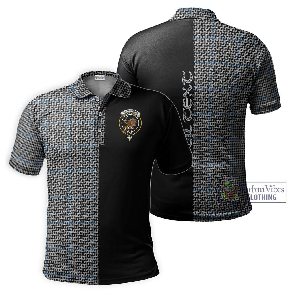 Gladstone Tartan Polo Shirt with Family Crest and Half Of Me Style Kid - Tartanvibesclothing Shop