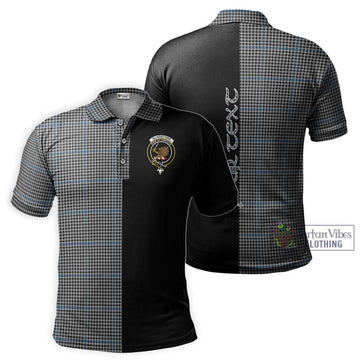 Gladstone Tartan Polo Shirt with Family Crest and Half Of Me Style