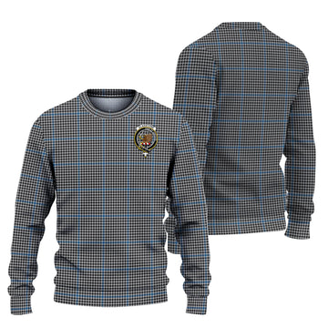 Gladstone Tartan Knitted Sweater with Family Crest