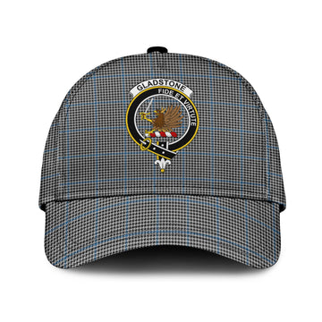 Gladstone Tartan Classic Cap with Family Crest