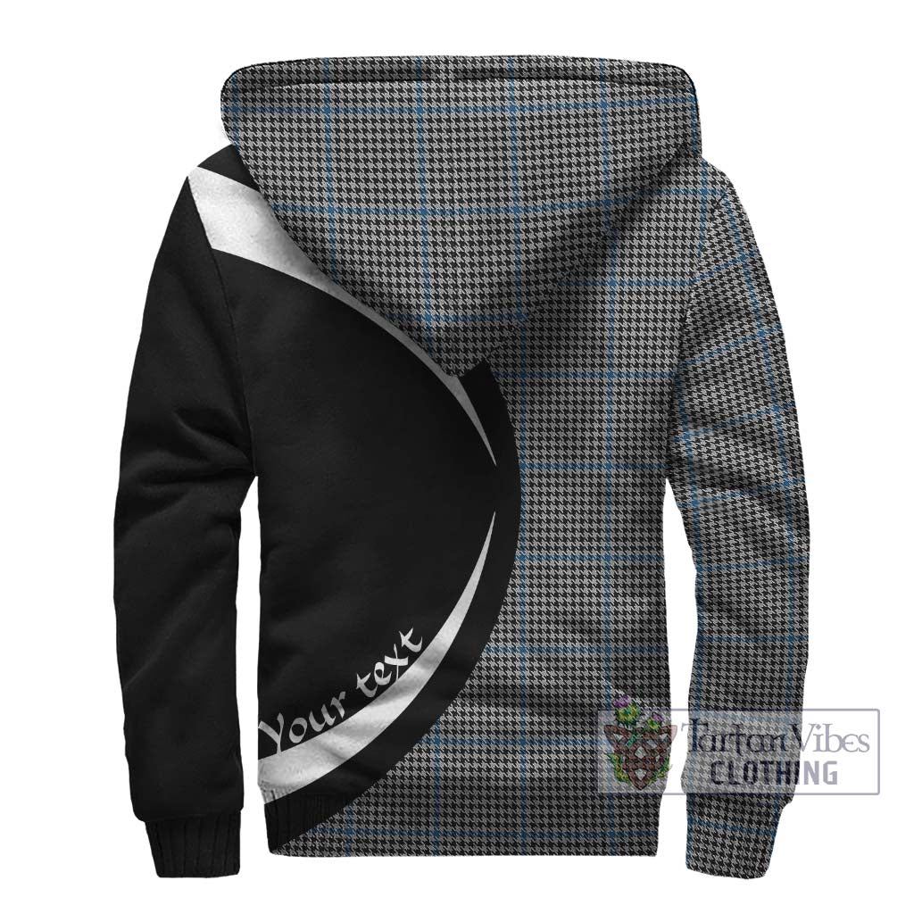 Gladstone Tartan Sherpa Hoodie with Family Crest Circle Style - Tartan Vibes Clothing