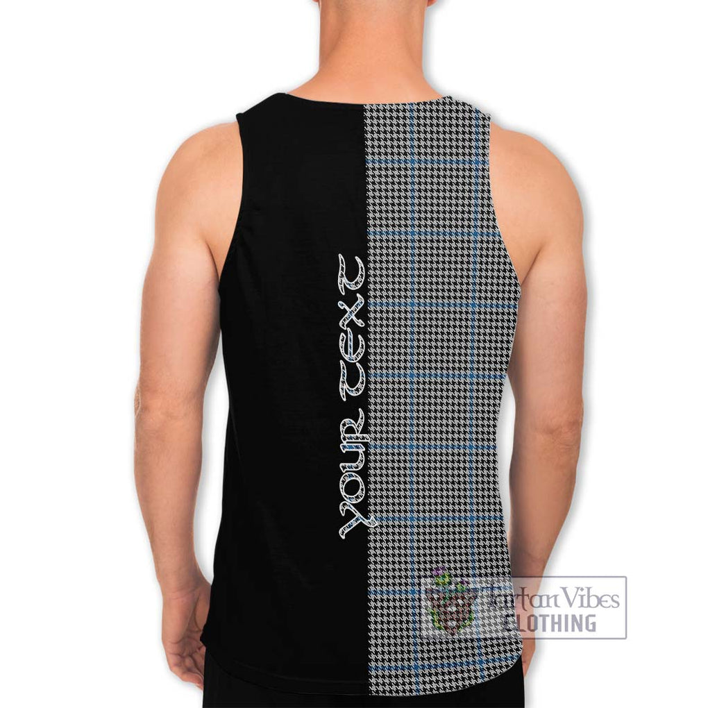 Gladstone Tartan Men's Tank Top with Family Crest and Half Of Me Style - Tartanvibesclothing Shop