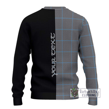 Gladstone Tartan Ugly Sweater with Family Crest and Half Of Me Style