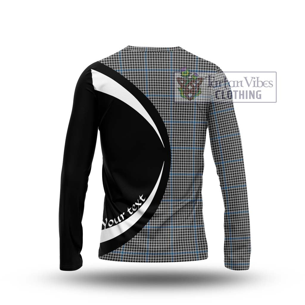 Gladstone Tartan Long Sleeve T-Shirt with Family Crest Circle Style - Tartan Vibes Clothing